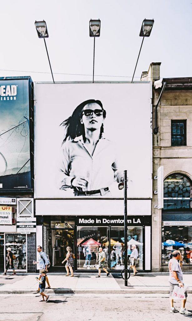 photo-of-billboard-of-woman-in-black-and-white-1029597 Photo of Billboard of Woman in Black and White